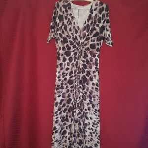 Maxi dress with matching shawl